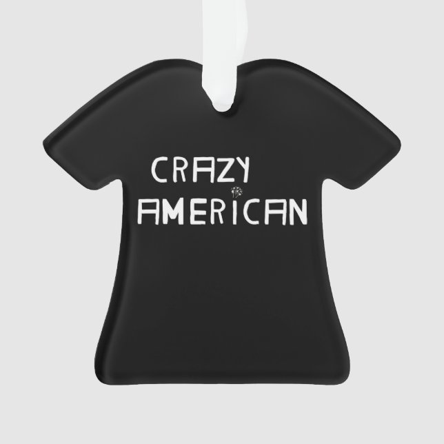 Crazy American Christmas Ornament (Vorderseite)