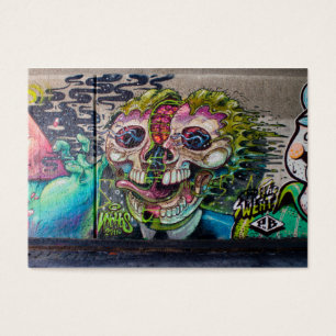 Crazy Art Horror Skull Graffiti