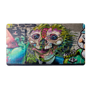 Crazy Art Horror Skull Graffiti
