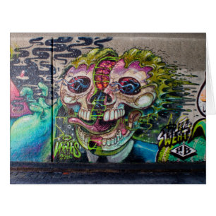 Crazy Art Horror Skull Graffiti