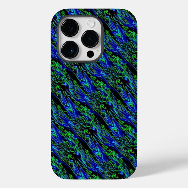 Crazy Artdeco in Funky Rainbow Style Case-Mate iPhone 14 Pro Hülle (Rückseite)