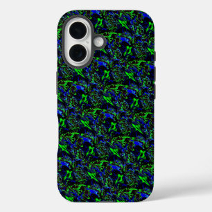 Crazy Artdeco in Funky Rainbow Style iPhone 16 Hülle