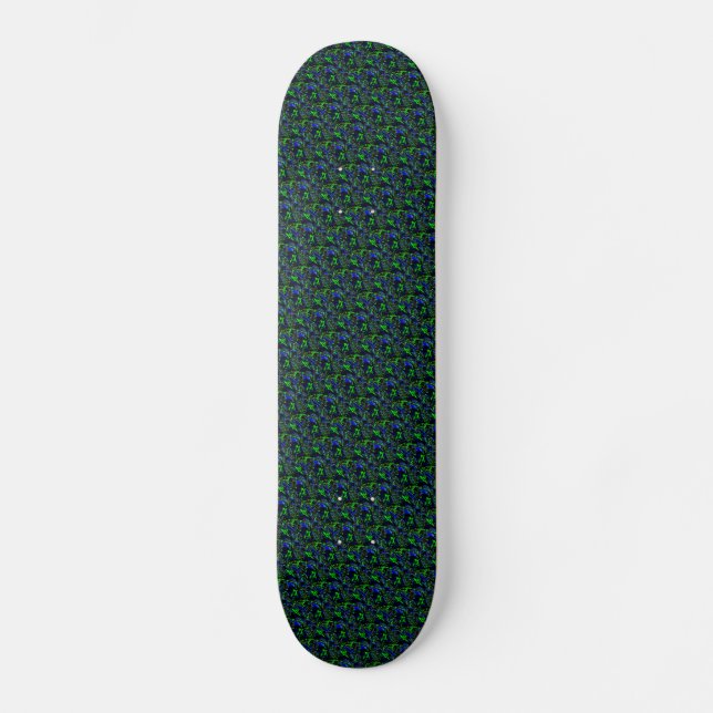 Crazy Artdeco in Funky Rainbow Style Skateboard (Vorderseite)