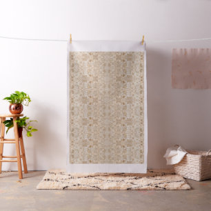 Crazy Artist Funky Beige Wiederholungsmuster Stoff