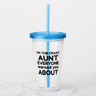 CRAZY AUNT ACRYLTRINKBECHER
