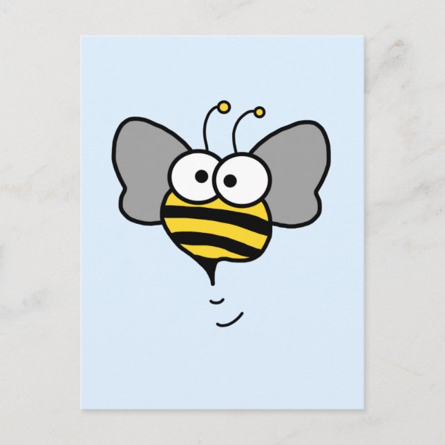 Crazy Bee Postkarte (Vorderseite)