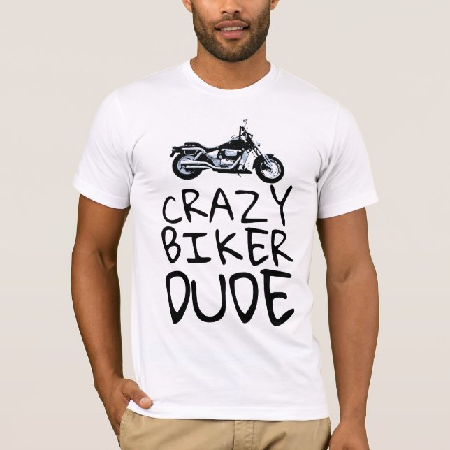 CRAZY BIKER TYP T - Shirt für Männer (Vorderseite)