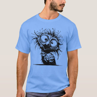Crazy Bird Zeichne lustig T-Shirt