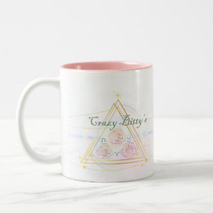 Crazy Bitty's - Bitty-Tasse mit Business-Logo Zweifarbige Tasse