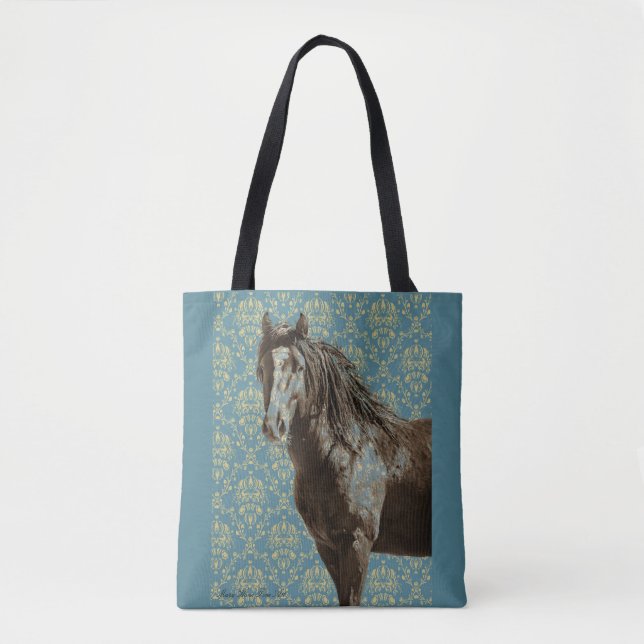 Crazy Blue Tote Bag Tasche (Vorderseite)