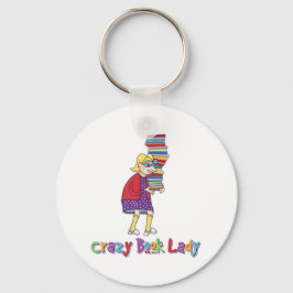 Crazy Book Lady Schlüsselanhänger