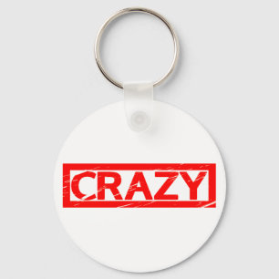 Crazy Briefmarke Schlüsselanhänger