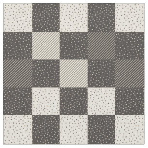 Crazy Buffalo Karo in Near Black and Cream Stoff