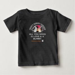 Crazy Bunny Person Baby T-shirt