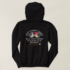 Crazy Bunny Person  Hoodie