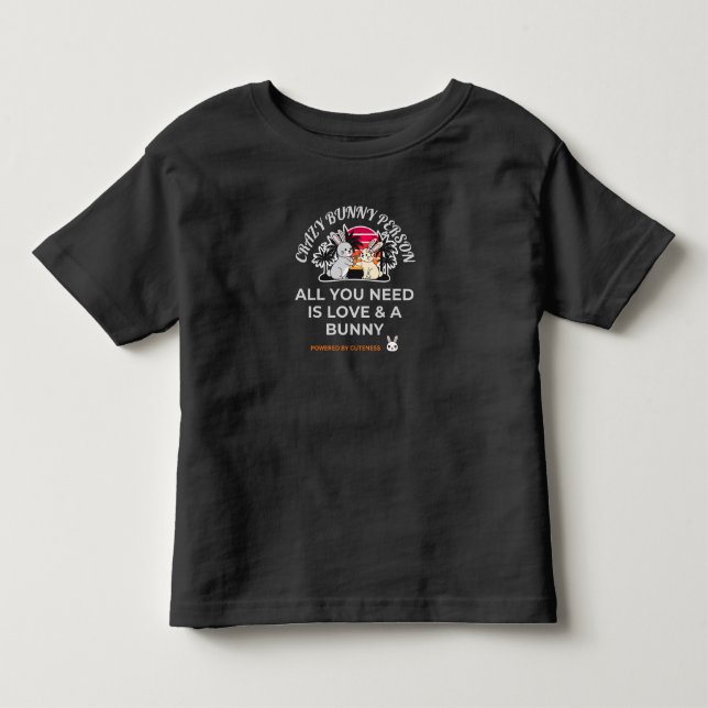 Crazy Bunny Person Kleinkind T-shirt (Vorderseite)