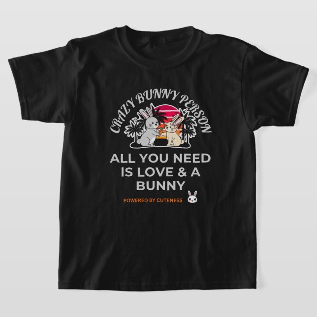 Crazy Bunny Person  T-Shirt (Ablage )