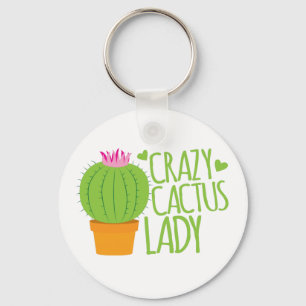 Crazy Cactus Lady Schlüsselanhänger