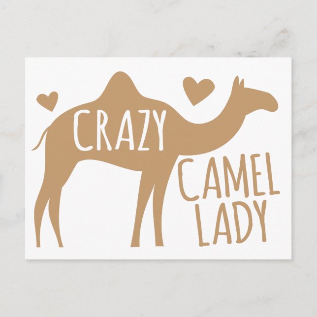 Crazy Camel Lady Postkarte (Vorderseite)