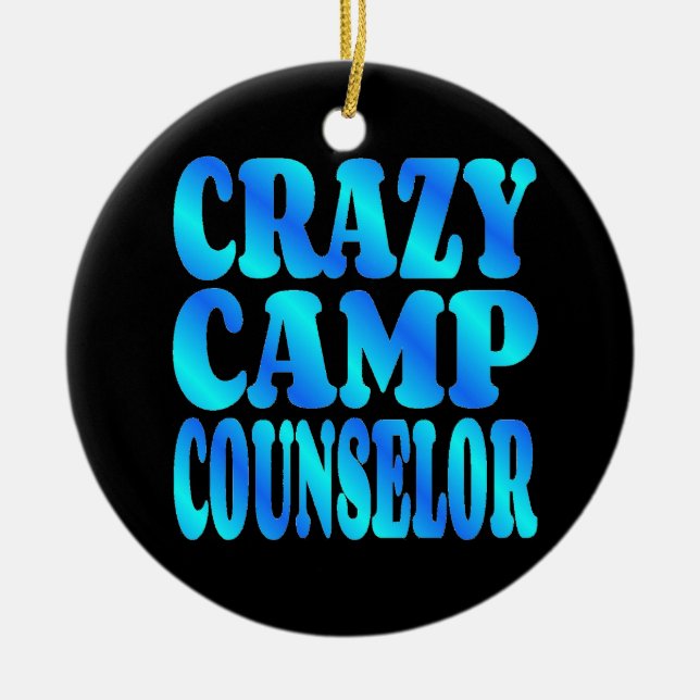 Crazy Camp Counselor Keramikornament (Vorne)