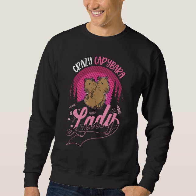 Crazy Capybara lady Capybara Girl Sweatshirt (Vorderseite)