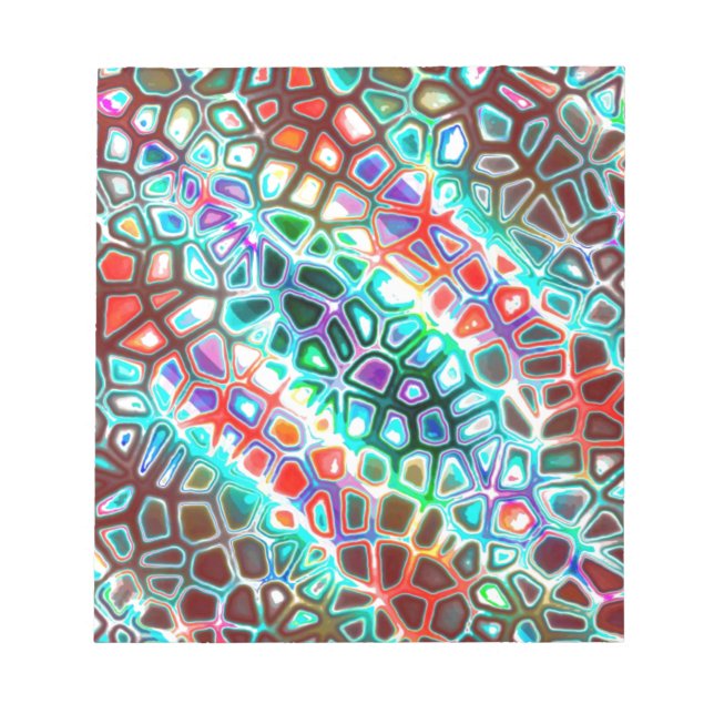 Crazy Carnival Colored Notizblock (Vorderseite)