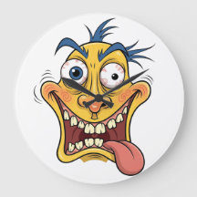 Crazy Cartoon Face - Funny Wacky Expression Design