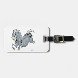 Crazy Cartoon Horse Luggage Tag Gepäckanhänger