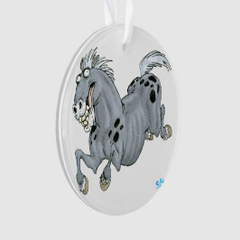 Crazy Cartoon Pferde Akryler Ornament