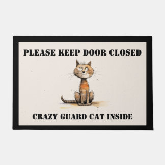 Crazy Cat Door Mat Fußmatte
