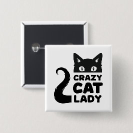 Crazy Cat Lady Button