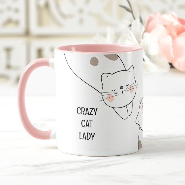 Crazy Cat Lady Cat Lover Name Tasse (Crazy Cat Lady Cat Lover Name Mug)