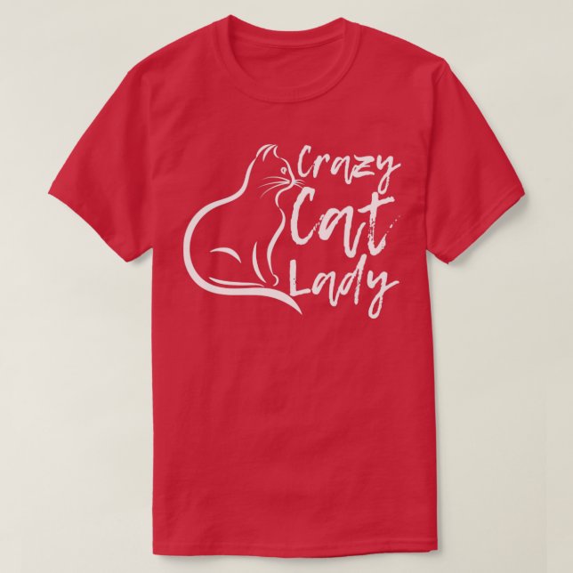 Crazy Cat Lady Cat Merch Design7 T-Shirt (Design vorne)