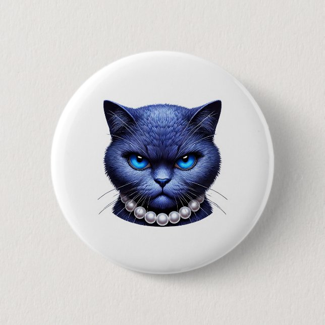Crazy Cat Lady Election 2024 Button (Vorderseite)