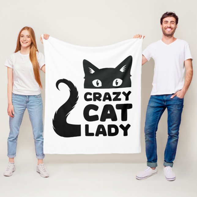 Crazy Cat Lady Fleece Blanket (Beispiel)