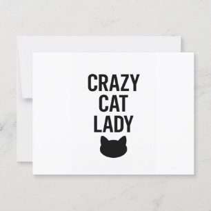 Crazy Cat Lady - Funny Cat Lover Geschenk Postkarte