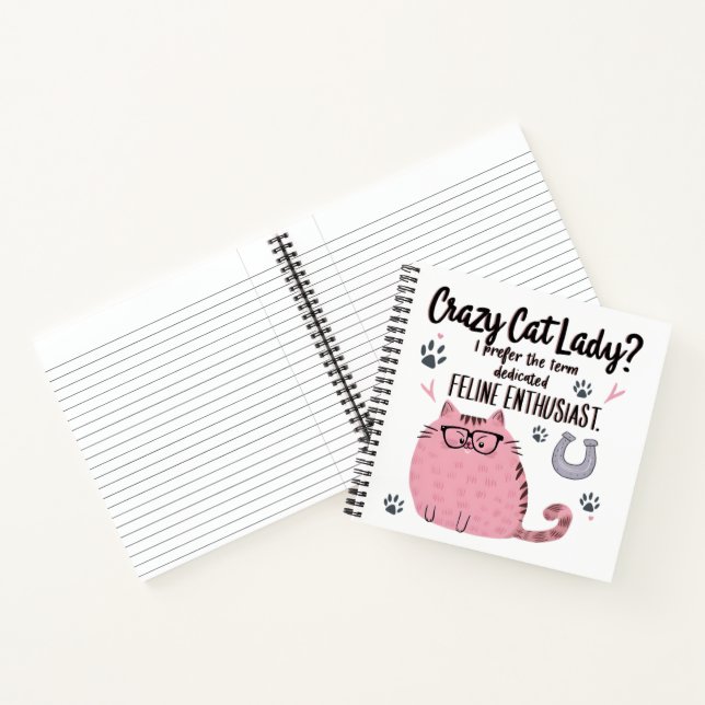 Crazy Cat Lady? Funny Cat Lover Gift  Notizbuch (Innenseite)