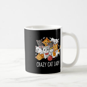 Crazy Cat Lady Funny Girls Women Kitten Animal Lov Kaffeetasse