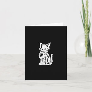 Crazy Cat Lady Funny Girls Women Kitty Kitten Anim Karte