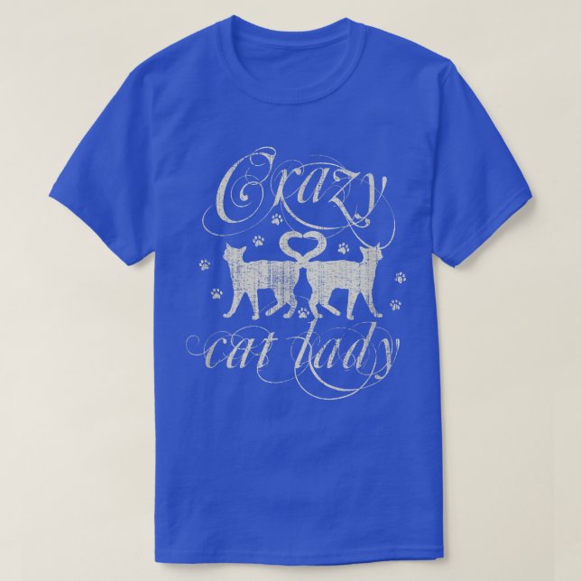 Crazy Cat Lady Funny  T-Shirt (Design vorne)