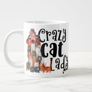 Crazy Cat Lady für diese Katze Lover in Ihrem Leb Jumbo-Tasse