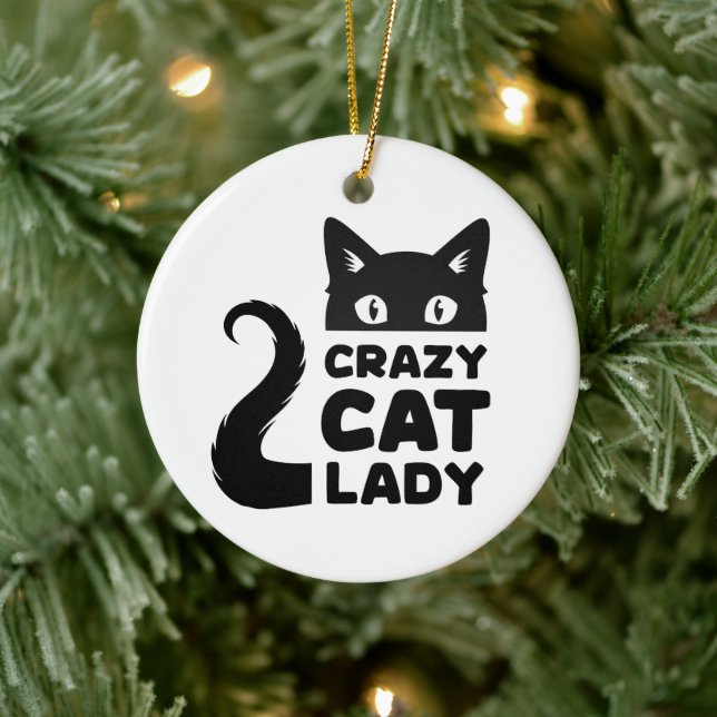 Crazy Cat Lady Holiday Ornament (Baum)