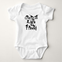 Crazy Cat Lady in Training Baby Jersey Bodysuit