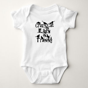 Crazy Cat Lady in Training Baby Jersey Bodysuit Strampler