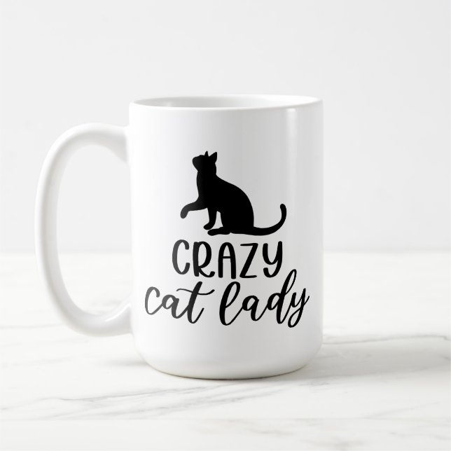 Crazy Cat Lady Kaffeetasse (Links)