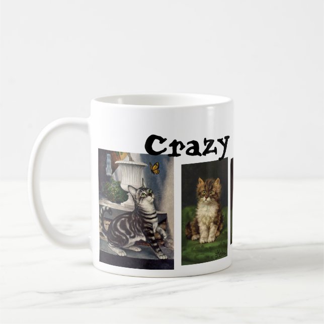 Crazy Cat Lady Kaffeetasse (Links)