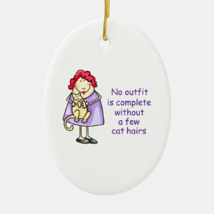CRAZY CAT LADY KERAMIK ORNAMENT