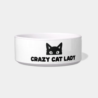 Crazy Cat Lady Keramik Pet Bowl Napf