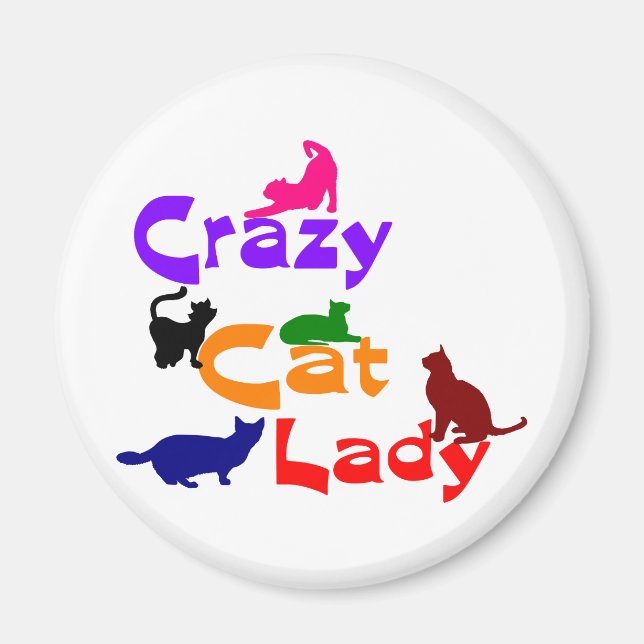 CRAZY CAT LADY MAGNET (Vorne)
