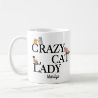 Crazy Cat Lady Niedlich Monogram